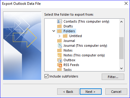 Import OST file into Outlook - 10