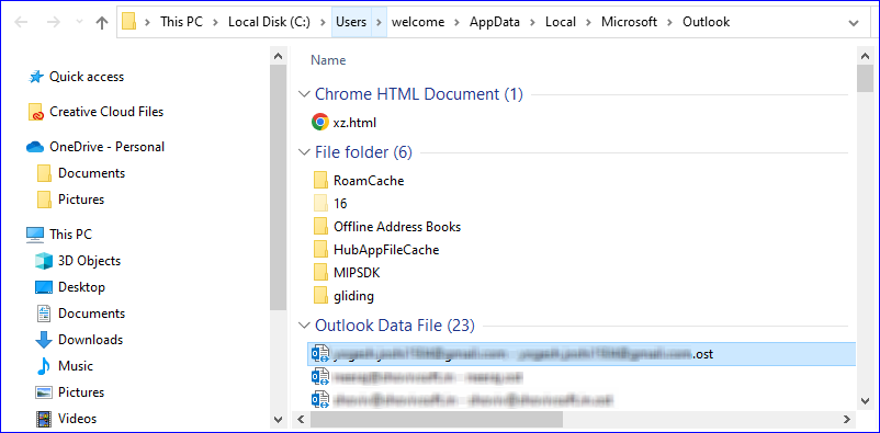 Import OST file into Outlook - 3