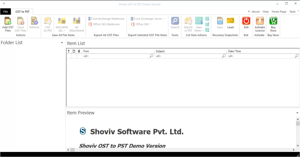 Convert OST to PST Step 1