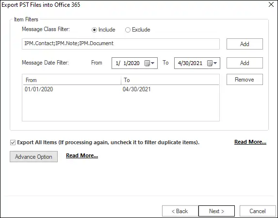 Weeom PST to Office 365 Migration 8