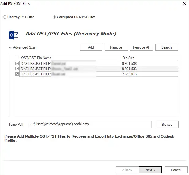 Weeom PST to Office 365 Migration 2